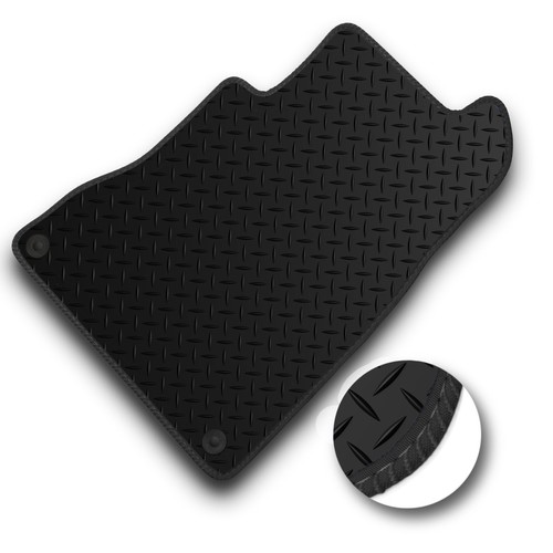 Fits Audi A3 2016-2020 Fully Tailored Deluxe Rubber Car Mats in Black 8 Fixings - Picture 3 of 12