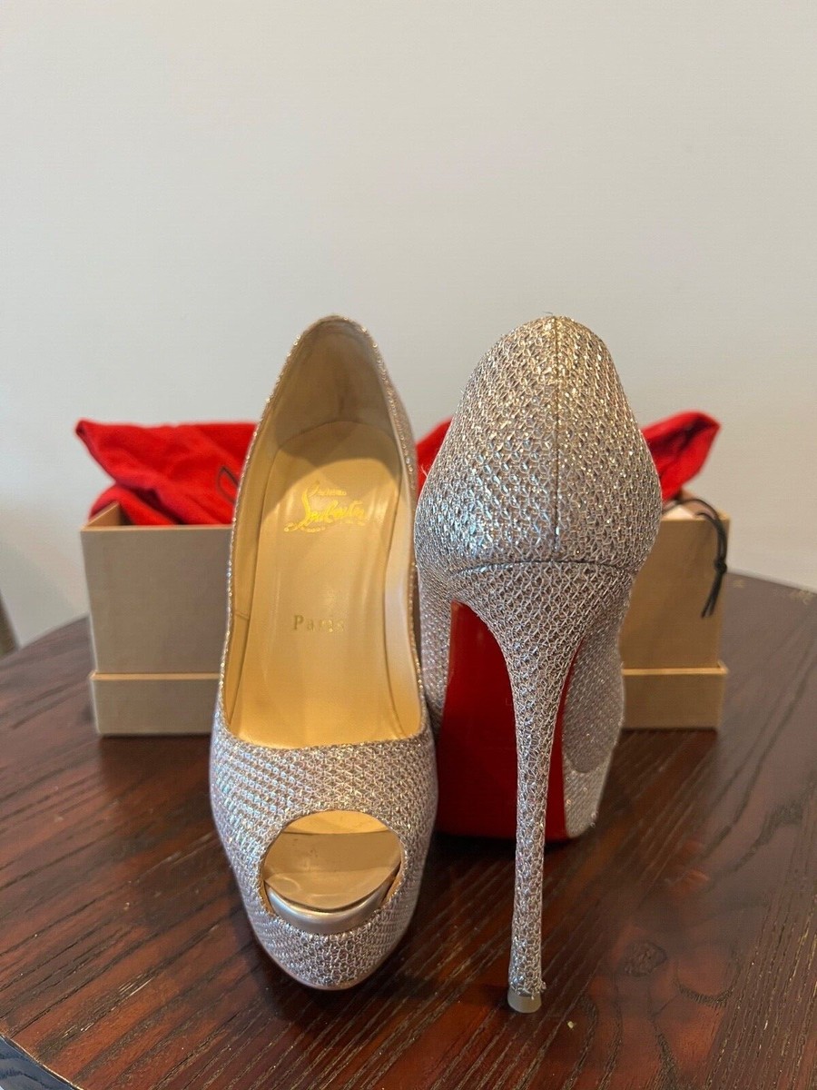Christian Louboutin fetish peep 150 glitter | eBay Christian Louboutin fetish peep 150 glitter | eBay