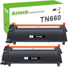 2 Pcs TN660 TN630 Toner Cartridge For Brother DCP-L2540DW HL-L2380DW MFC-L2705DW