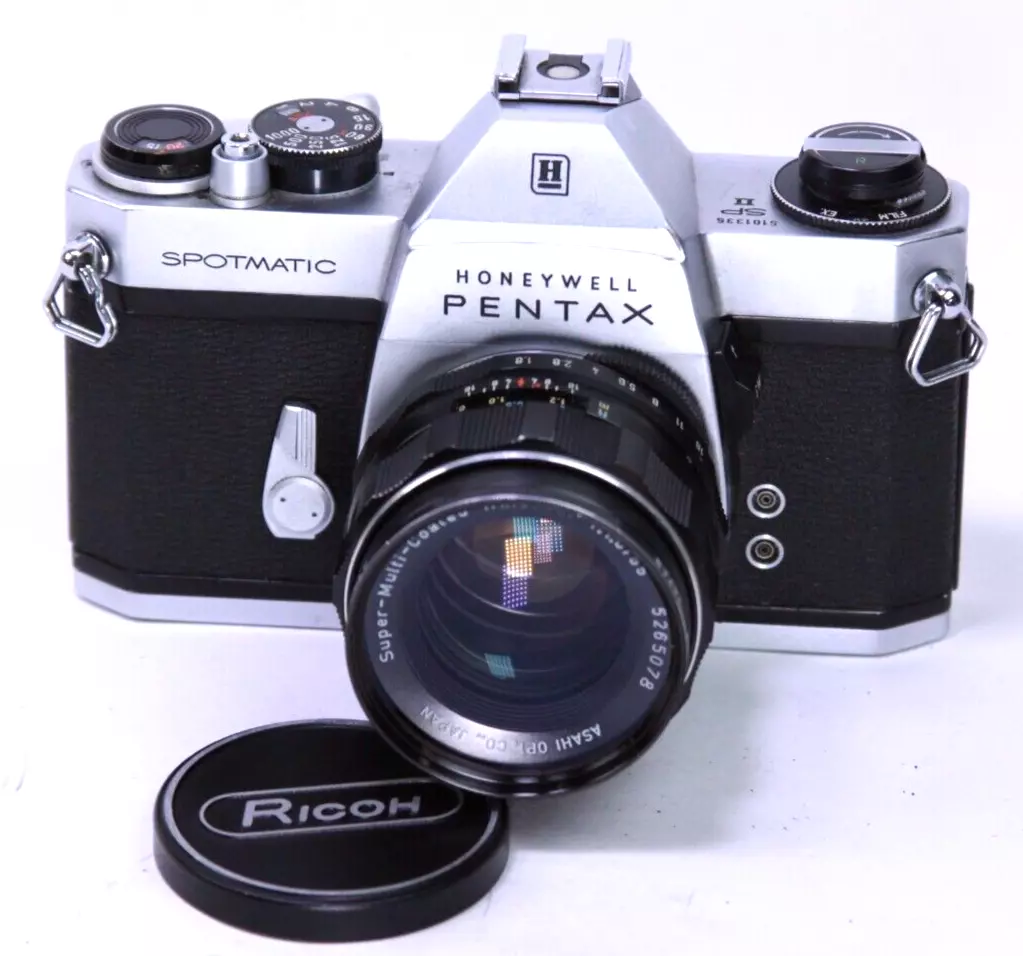 PENTAX SPOTMATIC SP II SLR CAMERA SUPER-MULTI-COATED TAKUMAR 55mm F1.8 -READ!#3