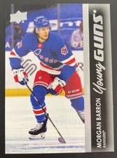 2021-22 Upper Deck Series 1 Young Guns YG Rookie RC #215 Morgan Barron Rangers