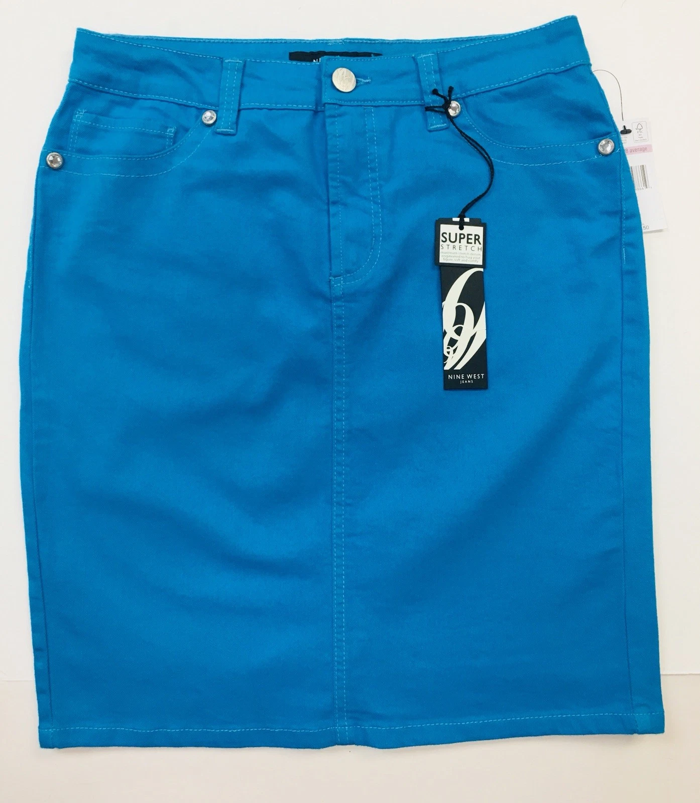 NINE WEST Jeans Missy Stretch Pencil Skirt.