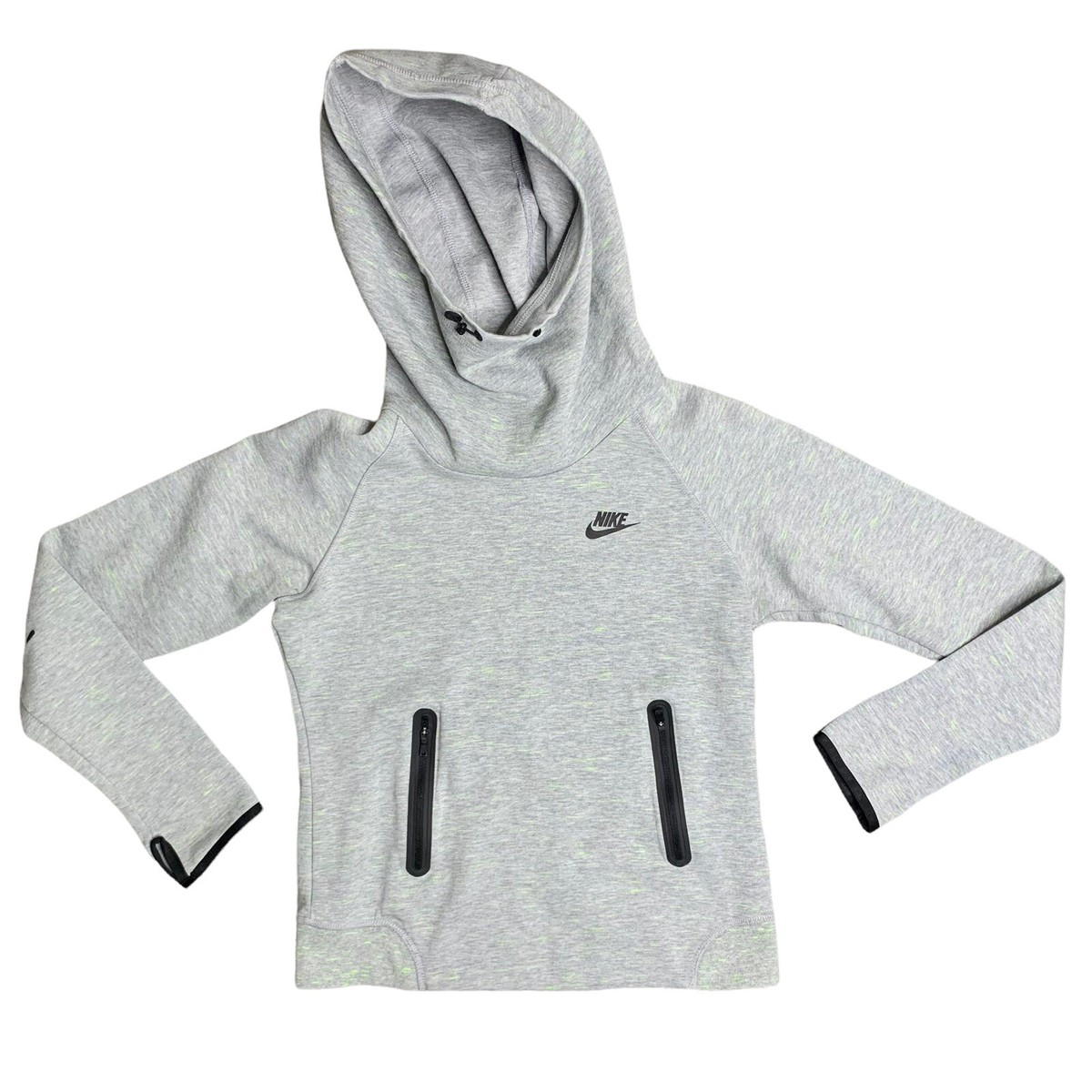 NIKE TECH FLEECE RUNNING PULLOVER FUNNEL HOODIE 642663-063 WOMEN’S SIZE  SMALL