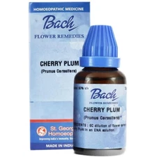 St. George Bach Flower Cherry Plum (30ml) Homeopathy Free Shipping World Wide