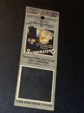 Vintage New York Alcohol Matchbook “King George IV Scotch - Thomas Malloy Inc”