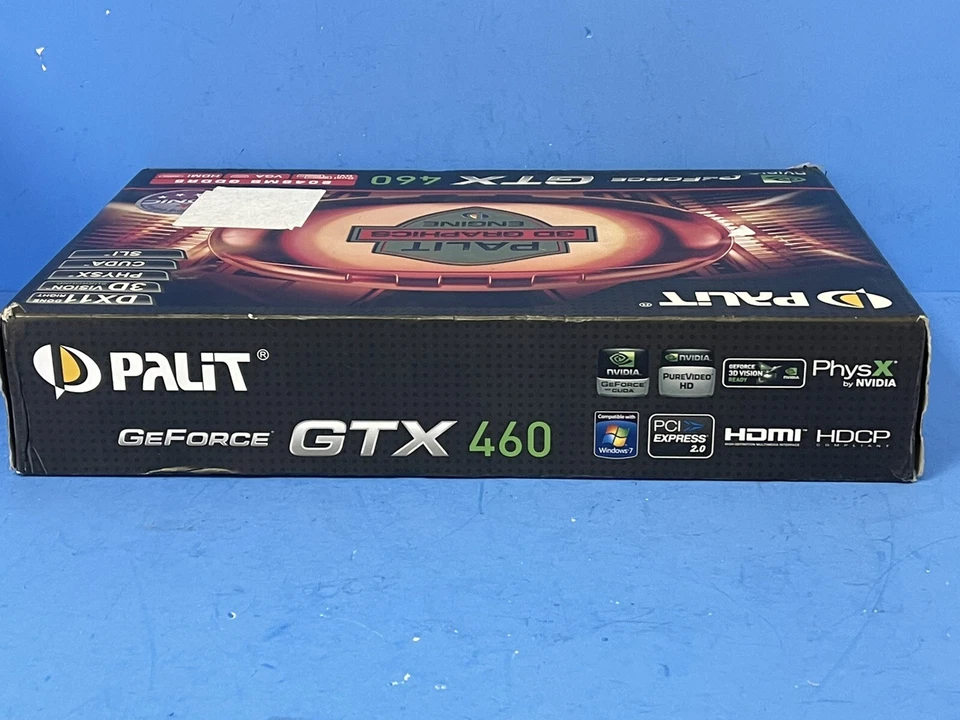 Palit GeForce GTX460 768 MB 192-bit GDDR5 PCI Express 2.0 x16 HDCP Ready SLI Sup - Image 3 of 4