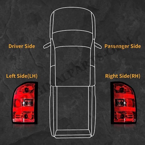 For 2007-2013 Chevy Silverado 1500 2500HD 3500HD Tail Lights Replacement Lamps - Picture 5 of 10