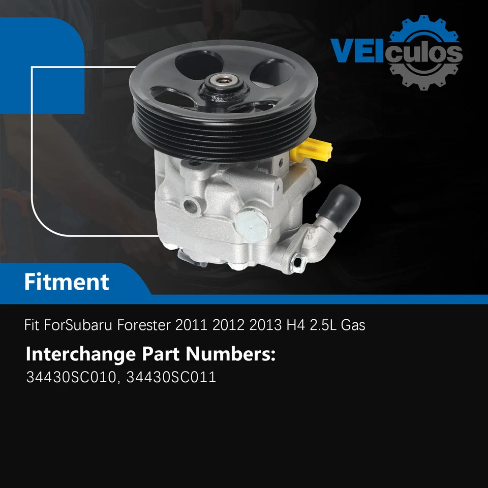 Bomba de dirección asistida 21-607 con polea para Subaru Forester 2,5 L 2011 2012 2013 Foto 2 de 4