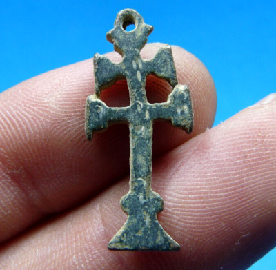 1600s CARAVACA SHIPWRECK ERA PIRATE TREASURE COB CROSS RELIGIOUS MEDAL ...