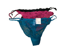 JOYSPUN LACE STRING THONG 3-Pack Panties Sz. 3XL 