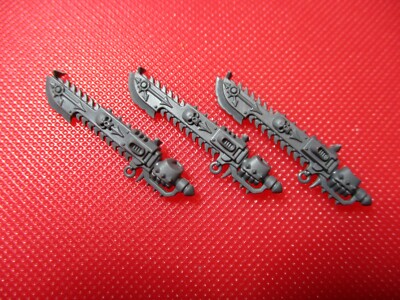Warhammer 40k Chaos Space Marine Havocs Sergeant Kettenschwerter x3 Bit Box
