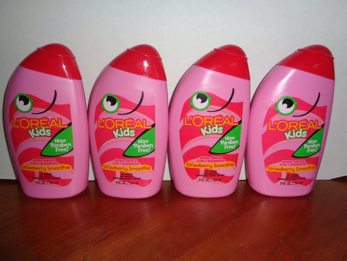 Fjord champignon offer 4 L&#039;Oreal Kids Shampoo Extra Gentle 2 in 1 Strawberry Smoothie Shampoo  9 oz Each 71249237076 | eBay