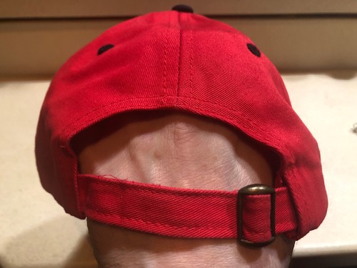 Cappello regolabile CALIFORNICATION Showtime David Duchovny rosso invecchiato NUOVO - Foto 2 di 3