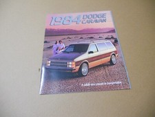 NOS Original 1984 Dodge Caravan Sales Brochure