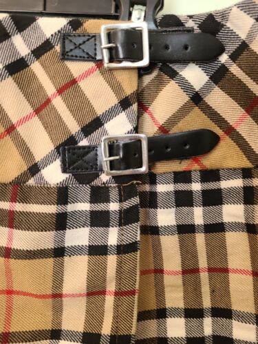 THE KILT Womens SZ 40 Brown Pleated W/ Buckles - Picture 2 of 4