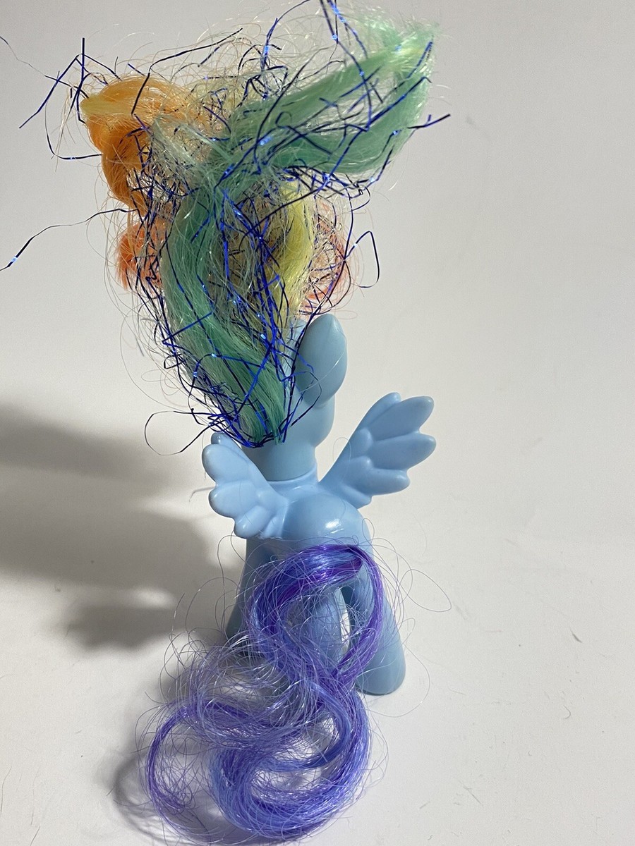 マイリトルポニー　ハズブロ　G4 Tinsel Hair ティンセルヘアー 2010 My Little Pony RAINBOW DASH Rare Tinsel Hair 3