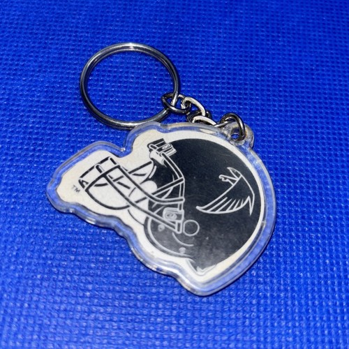 Vintage Atlanta Falcons NFL Plastic Keychain Key Chain Souvenir | Black & White - Picture 3 of 5