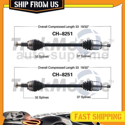 Rear CV Axle Half Shaft Joints 2x For Jeep Grand Cherokee 6.4L 2015