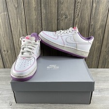 Nike Air Force 1 Low GS Contrast Stitch Fuchsia Glow CW1575-110 Size: 6.5Y