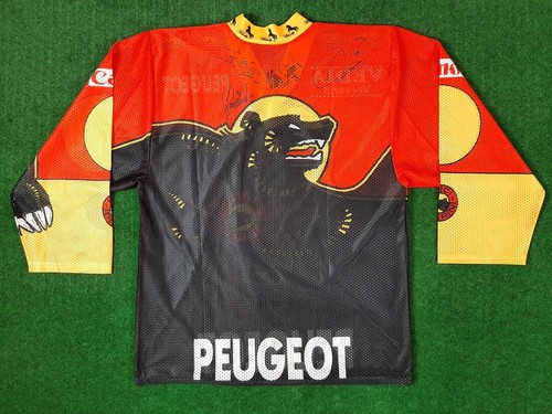 1980's SC Bern Blacky SIGNED Hockey Jersey Mens Size M Made in Switzerland Shirt - Picture 6 of 10