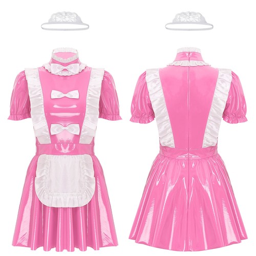 Mujeres Disfraz Discoteca Vestido Babydoll Ropa de dormir Anime Ropa de club nocturno Juego de rol Sexy - Imagen 20 de 35
