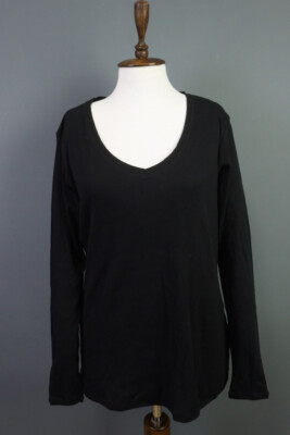 BNWT ELEMENTE CLEMENTE Black Long Sleeve Oversized Shirt Tunic Size 4