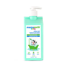 Mamaearth Milky Soft Head To Toe Baby Wash 400 ML - 2 In 1 Shampoo  Body Wash