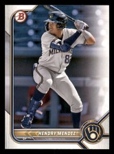 2022 Bowman Draft Hendry Mendez #BD-116  Milwaukee Brewers