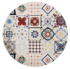 2x XL 32.5cm dinner under plates steak pizza platter Embossed Stoneware LORE