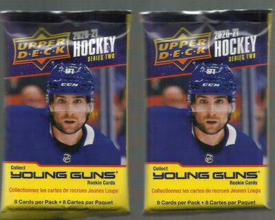 2020-21 Upper Deck Series 2 (two) hockey Young Guns unopened packs FREE SHIPPING