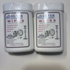 SMARTHOME Silver Cleaning Polishing Wipes-60 Towelettes Total. New
