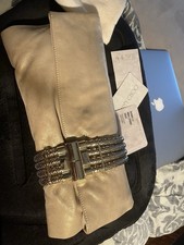 Jimmy Choo Chandra Gold Clutch 