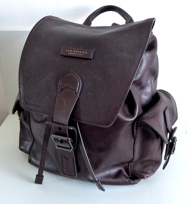 THE BRIDGE GROSSER SCHOKOBRAUNER LEDERRUCKSACK RUCKSACK