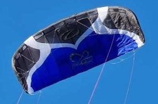 QUASI NUOVO: TOP OZONE FLOW 5m POWER KITE TRACTION TAPPETINO STERZO RTF BAR + SURF + LAND