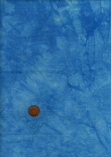 100% Cotton Fabric Random Hand Dyed Blue Patchwork Landscape