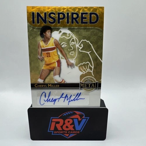 2025 Leaf Metal Women Of Sport Cheryl Miller Auto Gold  1/1 USC