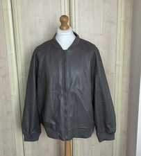 TU Women's Taupe Brown Casual Faux Leather Full Zip Coat Jacket - Ladies Size XL