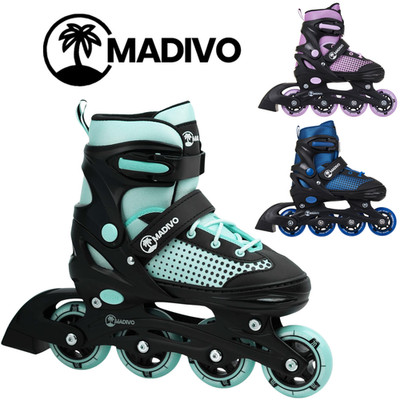 MADIVO Kinder Inliner Inlineskates VERSTELLBAR Rollschuhe ABEC-5 Skates