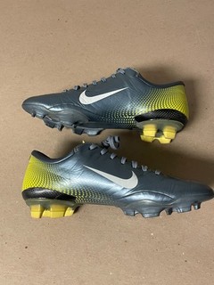 NIKE MERCURIAL VAPOR III R9 US8 SILVER/ YELLOW