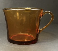Amber Gold  Vintage Duralex Coffee Cup Made In France