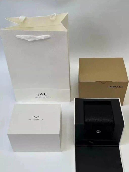 Nuevo Lujo para Reloj IWC Schaffhausen Caja de Presentación y Estuche de Viaje de Cuero Foto 2 de 4
