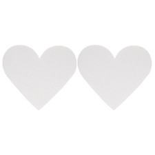  2 Pcs Cake Model Heart Shaped Cutout Sponge Foam Heart-shaped Decorative