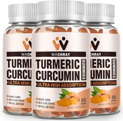 Turmeric Curcumin Gummies with Ginger & Black Pepper Extract - 3 Pack Tumeric Gu