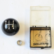 Hurst Usa Vintage 1970s 4 Speed Shifter Black Knob With Case 38-24 Fine Thread