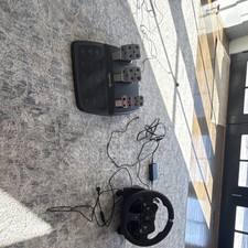 Logitech Racing Wheel, Pedal Set & Power Adap...