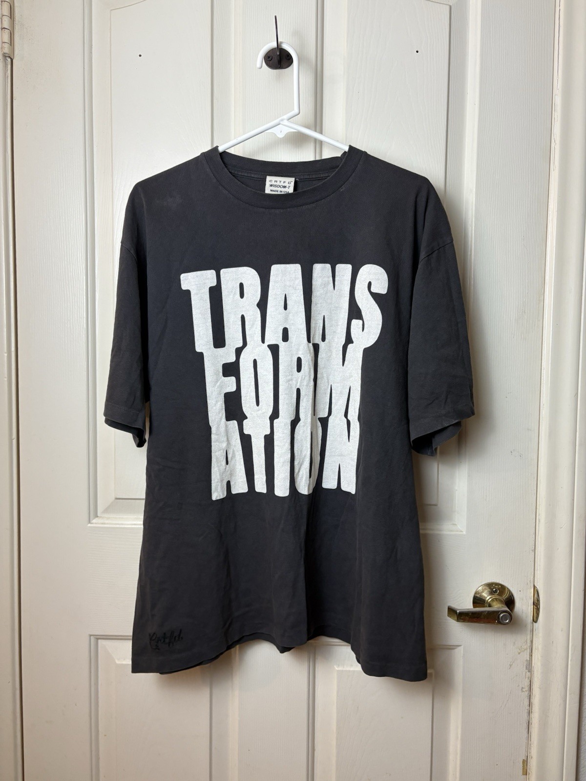 ALTRA T Shirt Altre Marche CRTFD Thirtificata TRASFORMAZIONE M Cotone BLK Usata