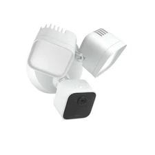 Blink Wired Floodlight Camera with Mini 2 Camera, Weather Resistant 13' Power Ad