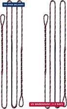 2PCS Dynaflight BCY D97 Handmade Flemish Twist Bow String 16 Strands Replacement