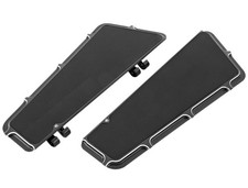 Arlen Ness Beveled Black Floorboards (15-410)