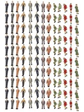130Pcs O Scale 1:48 Painted Figures People Passenger Different Poses People New
